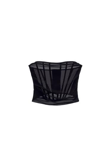DRAPED BUSTIER
