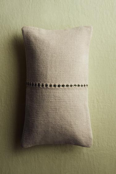 Zara BRAIDED THROW PILLOW COVER - Green