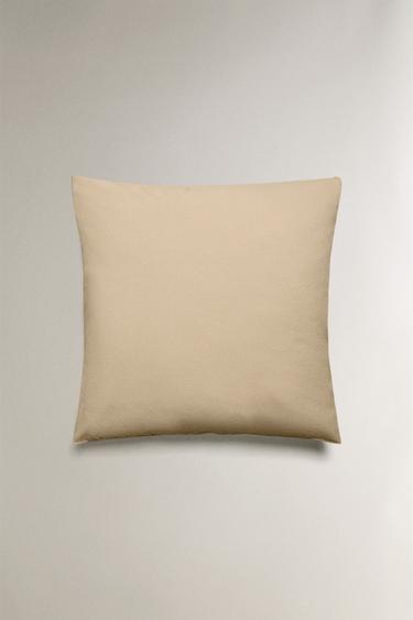 TEXTURED COTTON PILLOWCASE - Beige by Zara - Image 2