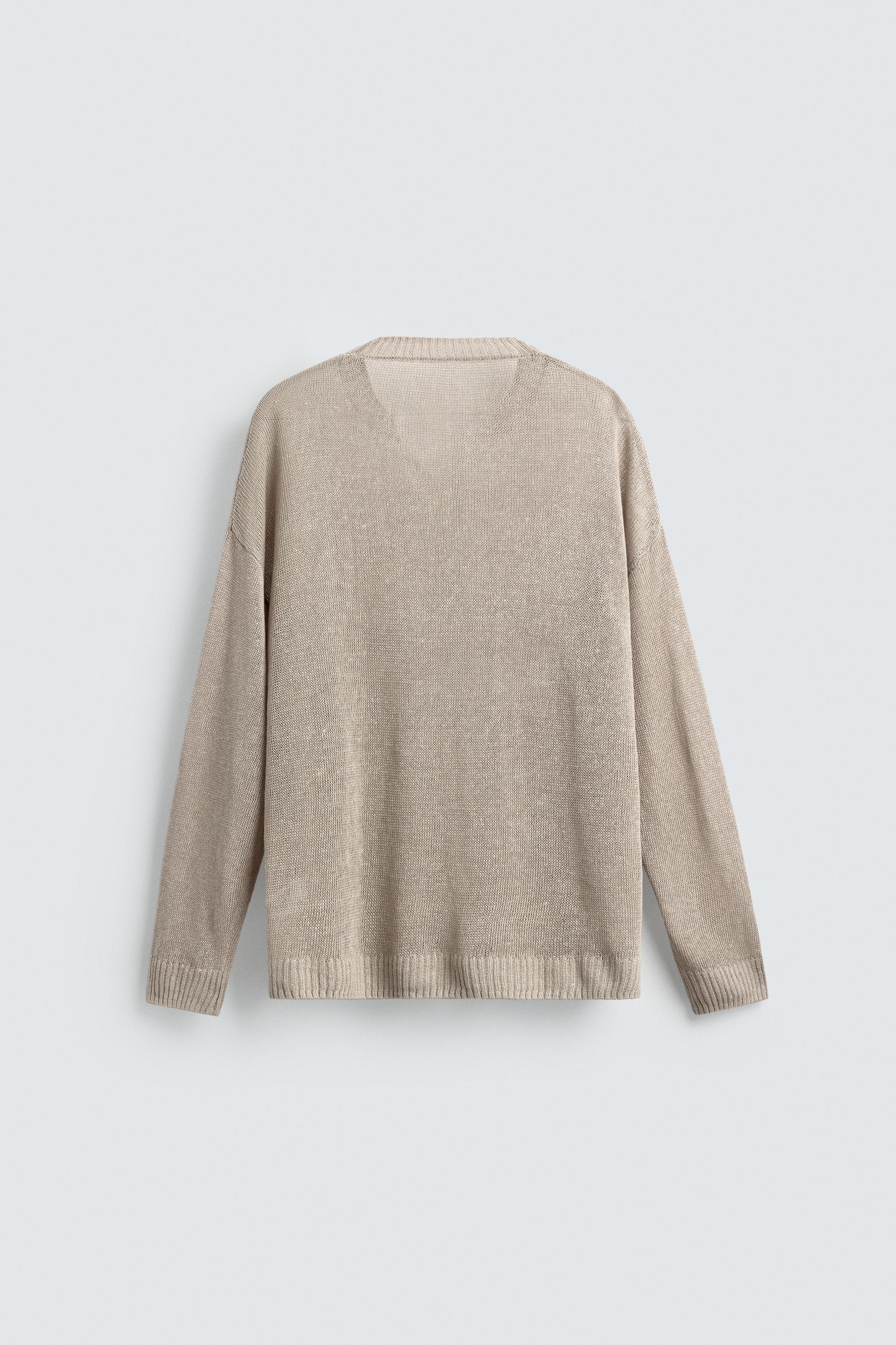 RELAXED FIT JUMPER 100% LINEN