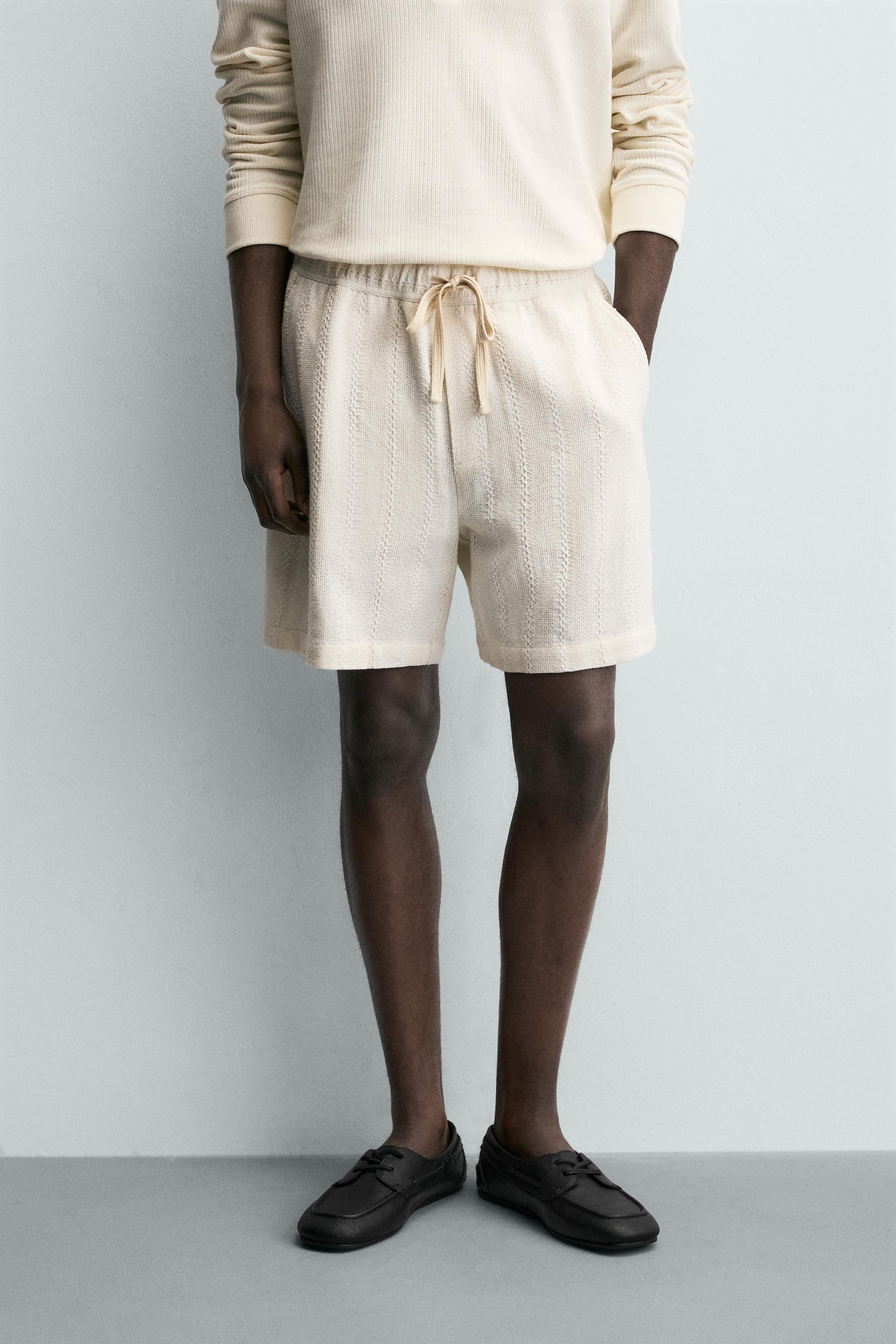 GEOMETRIC JACQUARD SHORTS
