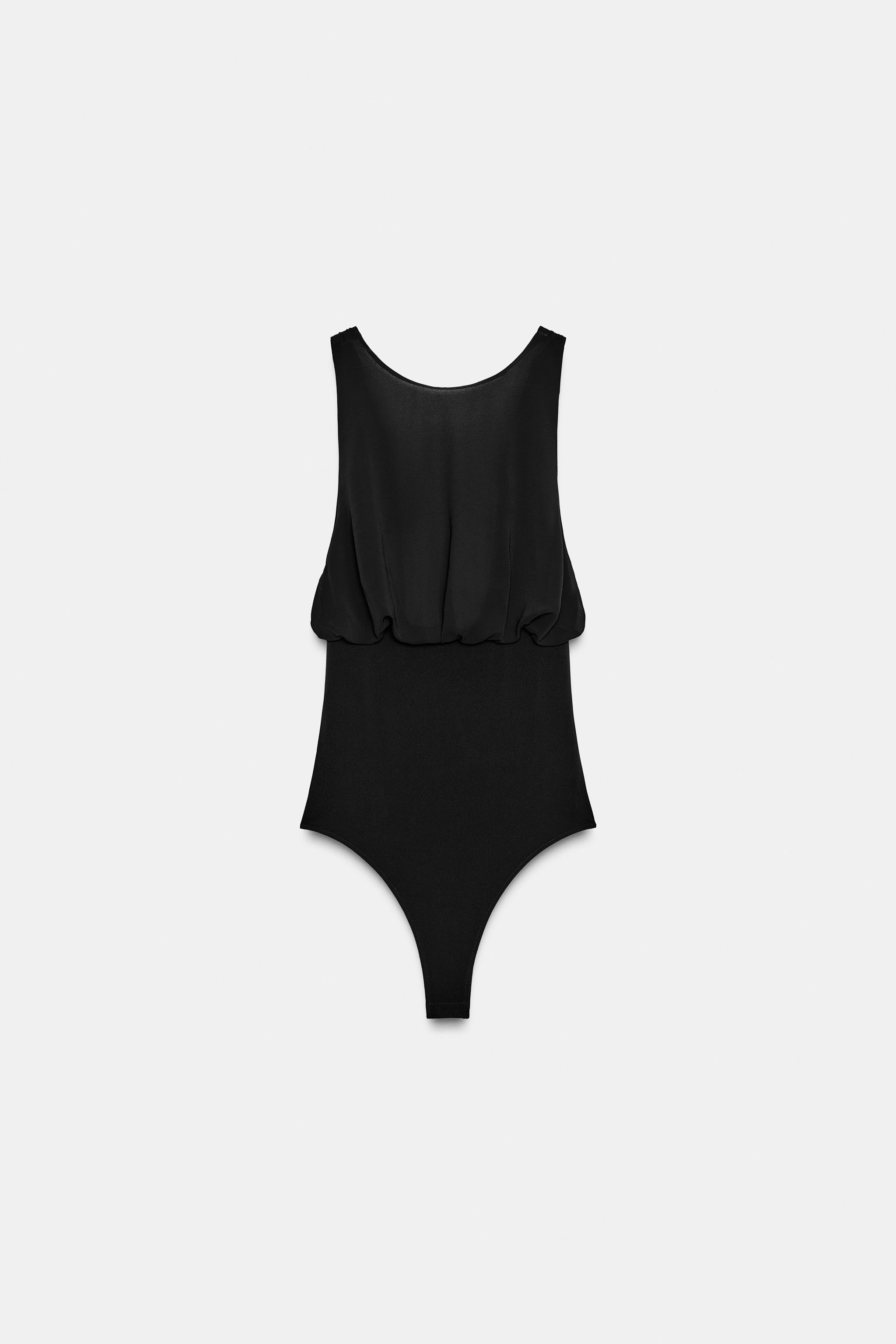 BODY EN CRÊPE GEORGETTE AVEC LACETS