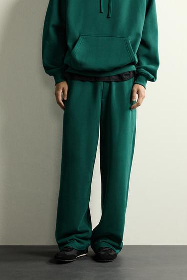 PANTALÓN JOGGER RELAXED FIT BÁSICO - Verde de Zara