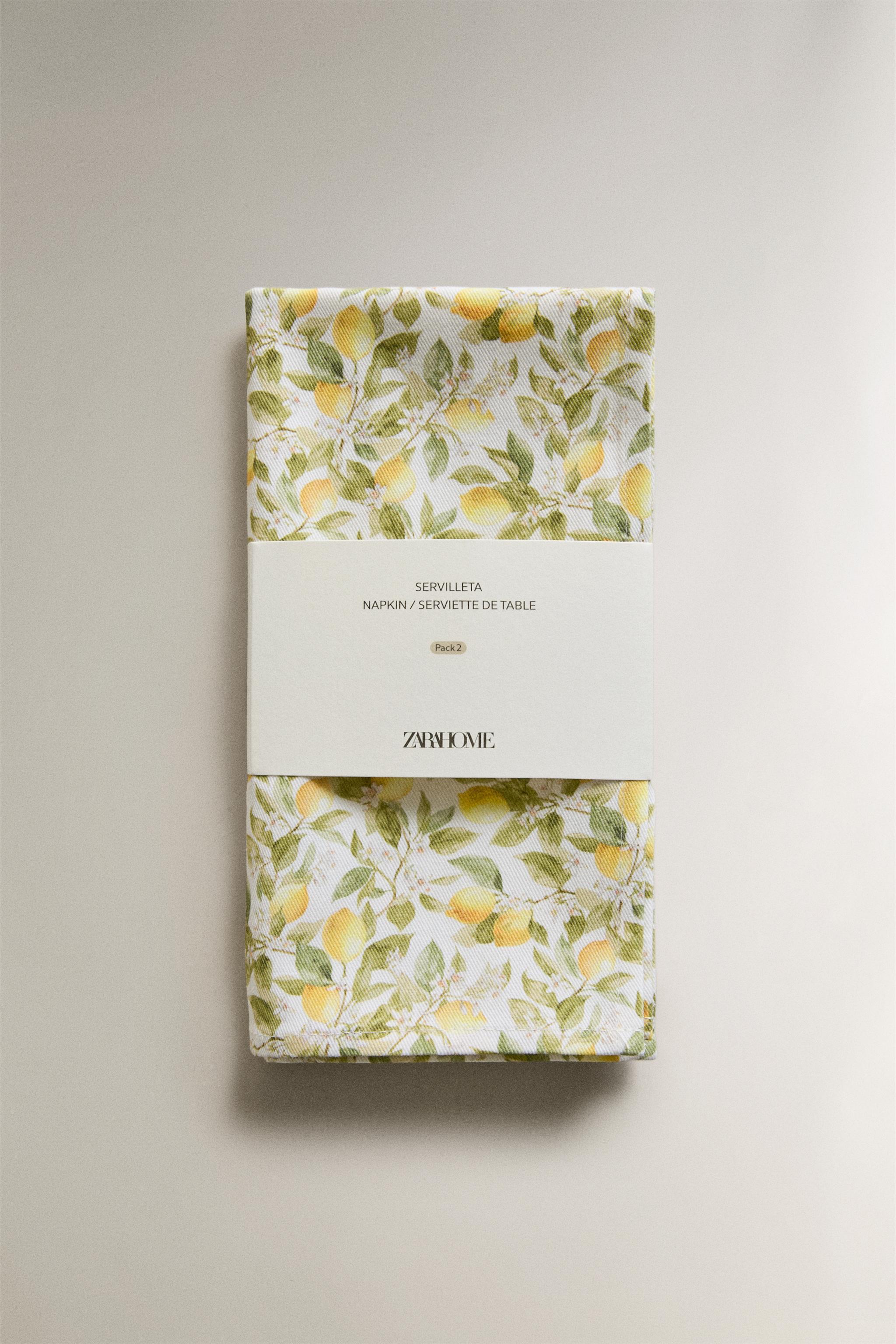 Zara LEMON NAPKINS (PACK OF 2) — фото 5