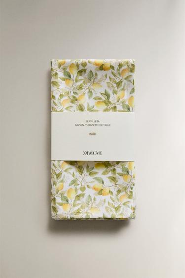 LOT DE SERVIETTES CITRONS (LOT DE 2) - Verts de Zara - Image 4