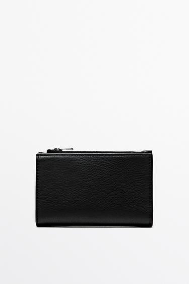 Portefeuille en cuir nappa - Noir de Zara - Image 0