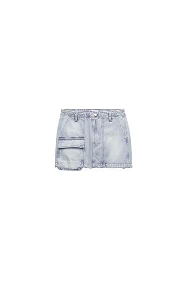 TRF DENIM MINI SKIRT