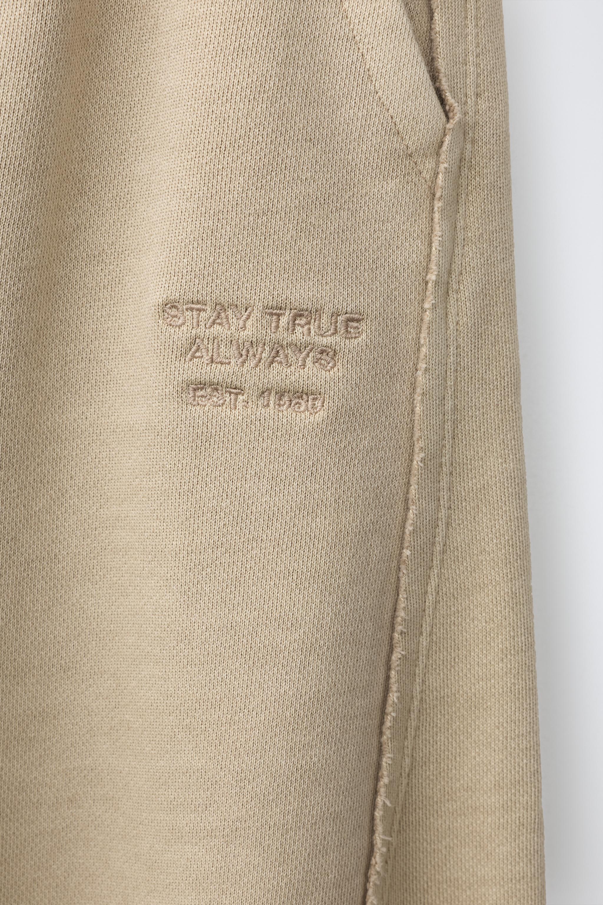 STRAIGHT-LEG STAR PATCH PANTS