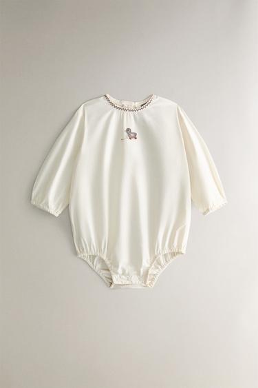 BODY BAMBINI PAPERELLA - Bianco sporco di Zara - Immagine 0