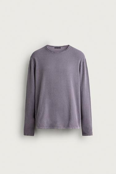 PULL STRUCTURÉ DÉLAVÉ À COUPE DÉCONTRACTÉE - de Zara