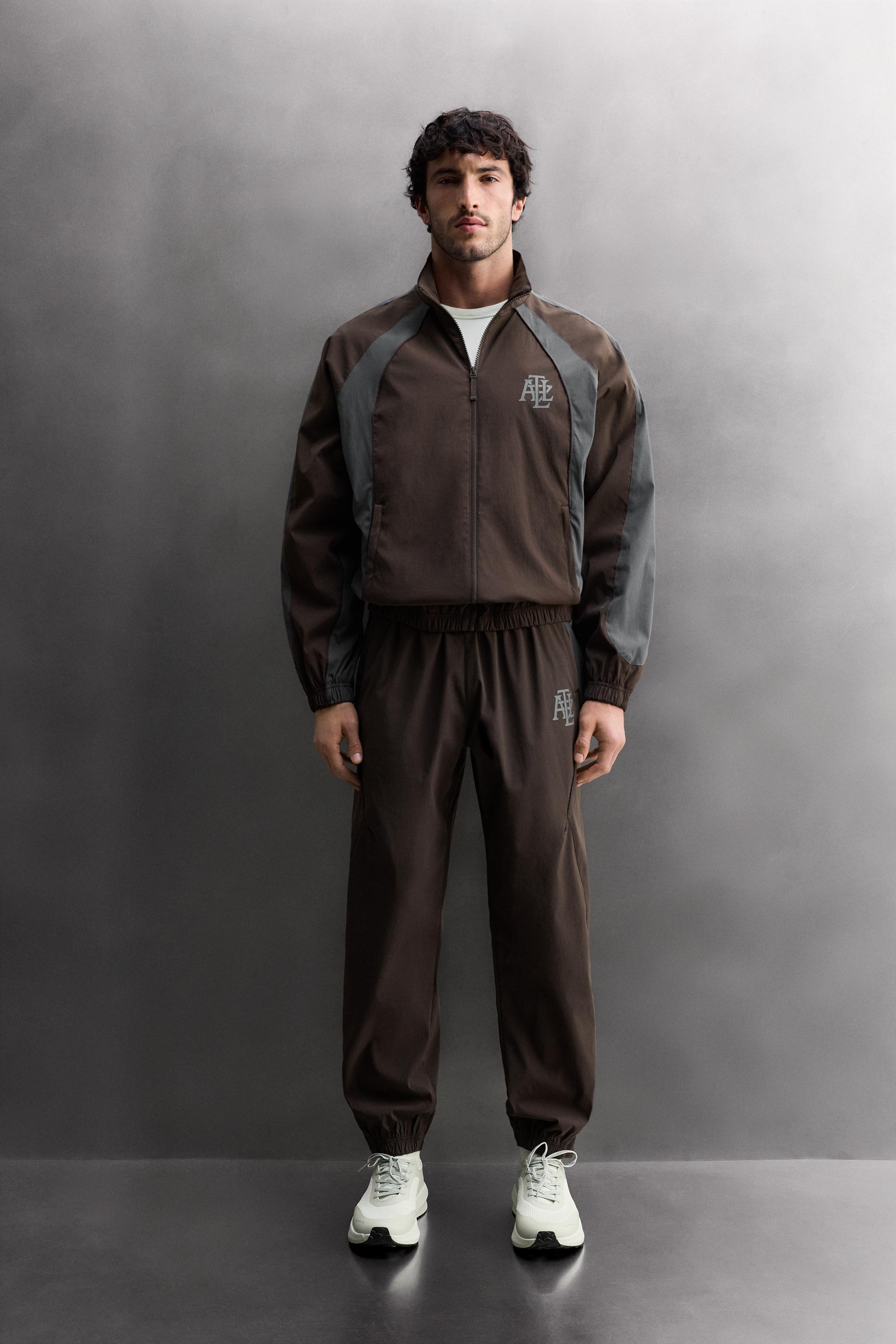 Sara6点 カラーブロックテクニカルサッカーパンツ - バーガンディ | ZARA Japan