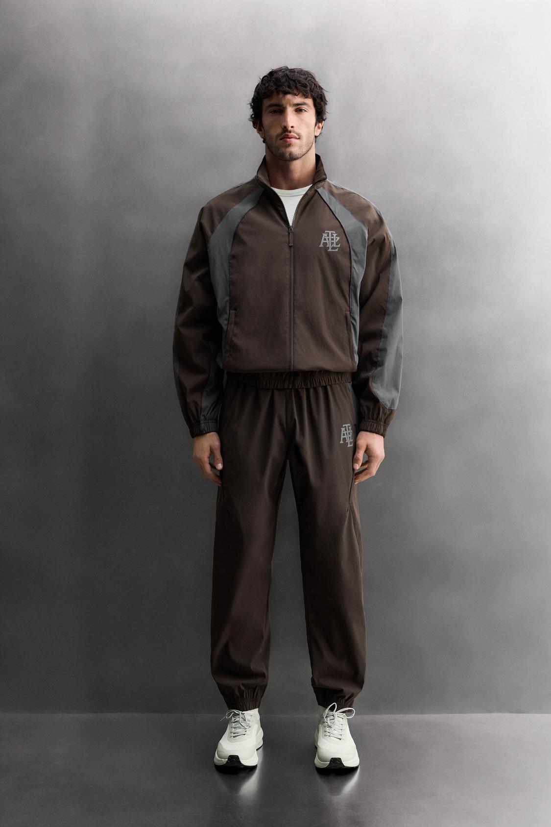 ТЕХНИЧЕСКИЕ ФУТБОЛЬНЫЕ БРЮКИ ZARA В ЦВЕТНОМ БЛОКЕ