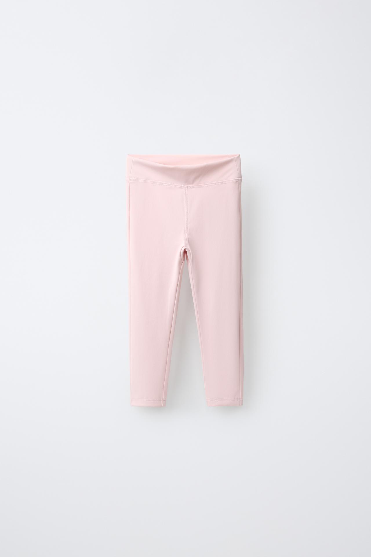 TECHNICAL BALLET LEGGINGS — Pale pink