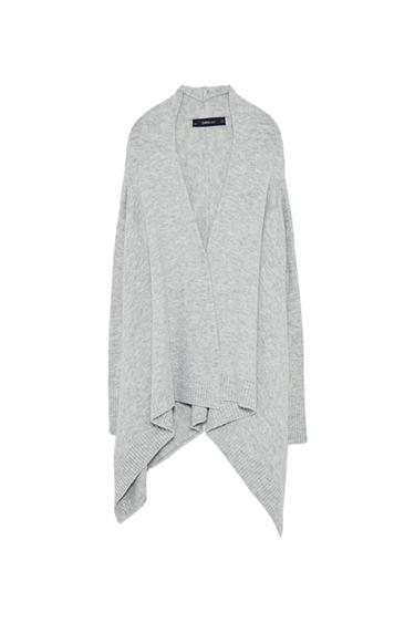 SOFT-FEEL POINTED CARDIGAN