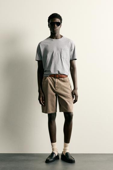 LIGHTWEIGHT RELAXED FIT T-SHIRT - Grey marl by Zara