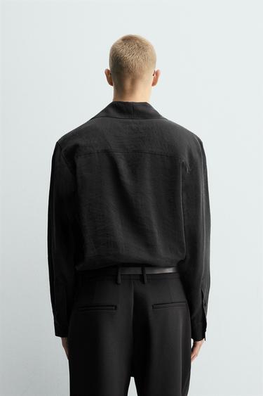 FLOWING BANDANA SHIRT - Black by Zara - Image 2