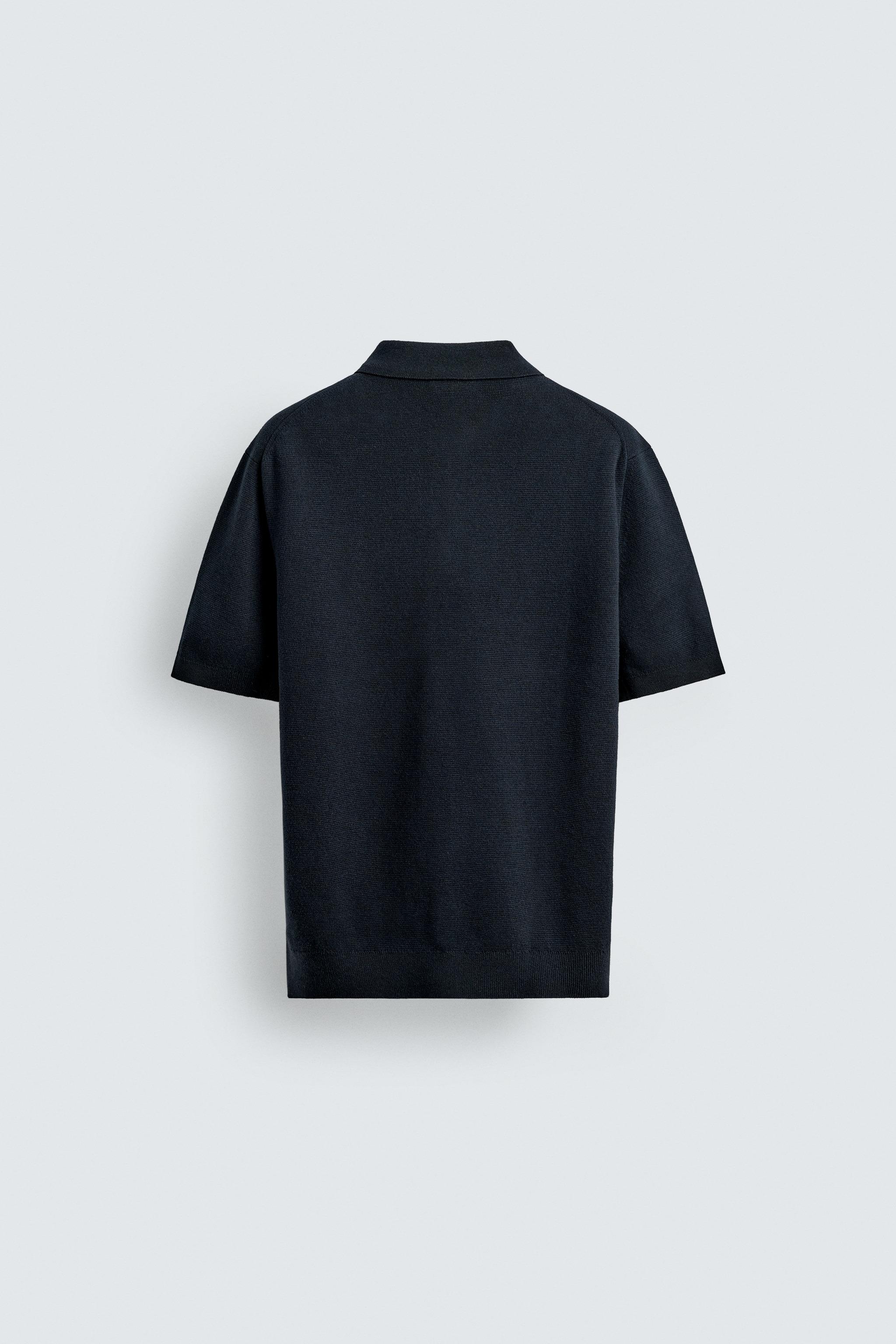 POLO EN MAILLE À ZIP