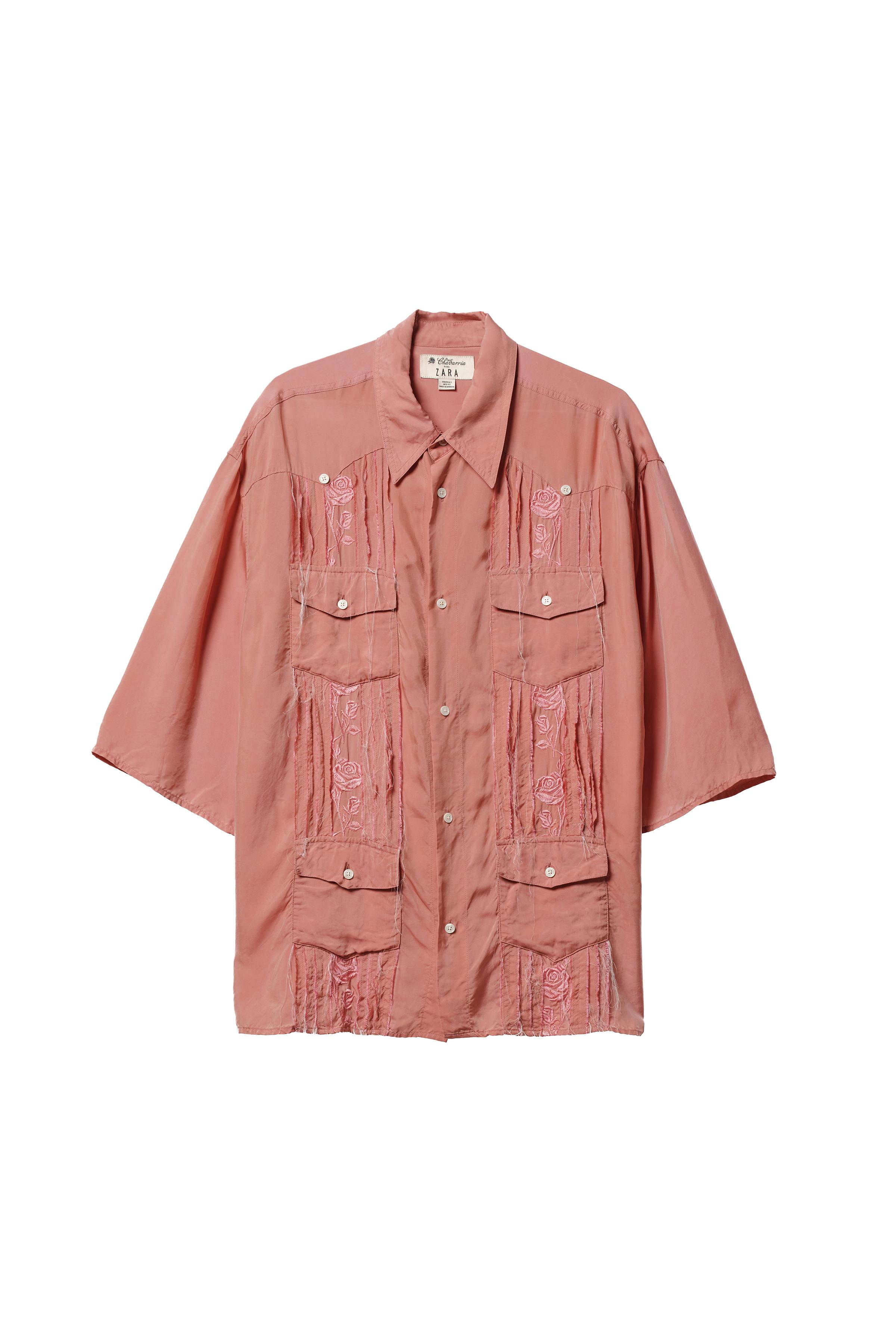 İŞLEMELİ CUPRO GÖMLEK WILLY CHAVARRIA X ZARA