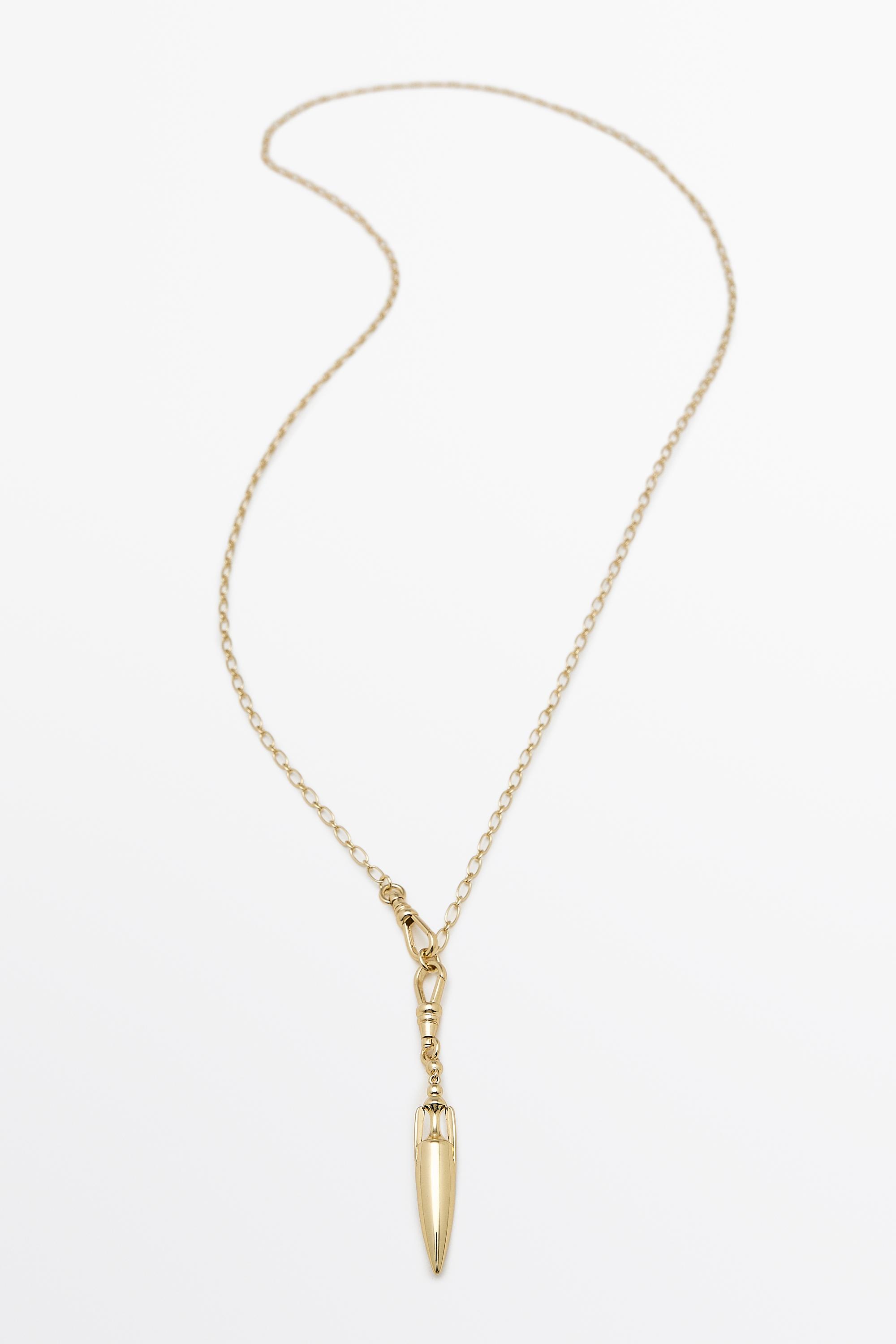 Amphora pendant necklace — Golden