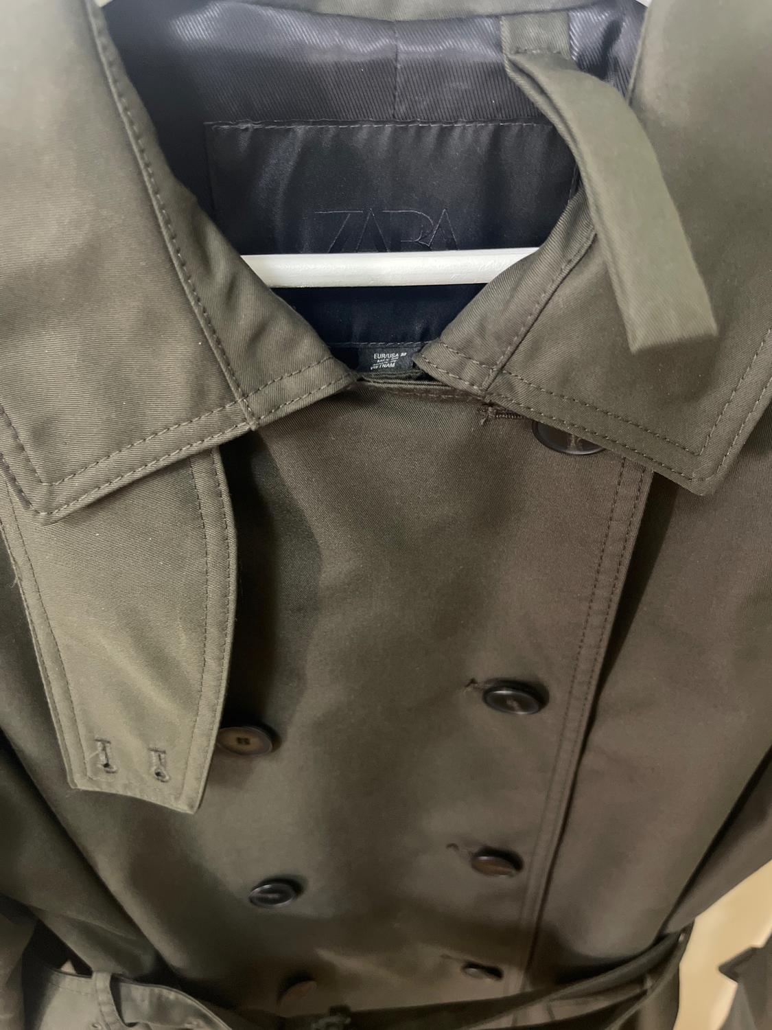WATER REPELLENT DOUBLE-BREASTED TRENCH COAT ZW COLLECTION - Image 3