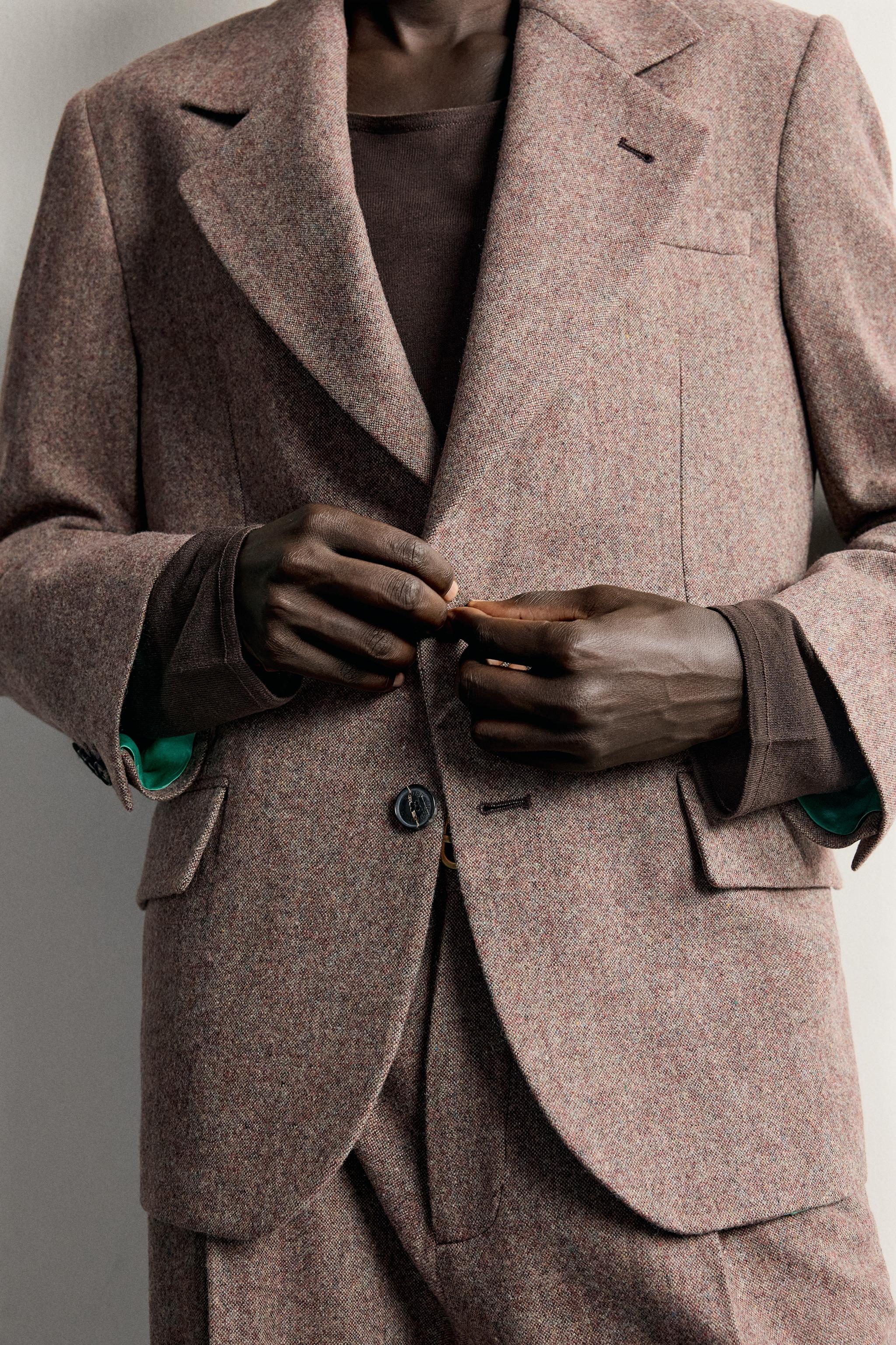 100% WOOL SUIT BLAZER