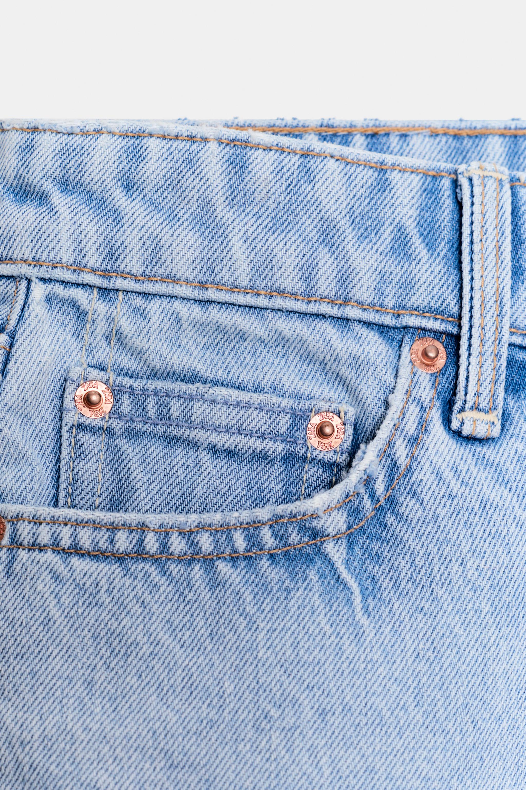 Zara Z1975 ORTA BEL MOM FIT ŞORT görsel 8