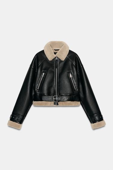 CAZADORA DOBLE FAZ - Negro de Zara