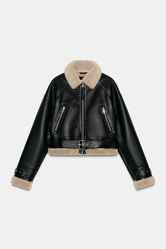 CAZADORA DOBLE FAZ - Negro de Zara - Imagen 0