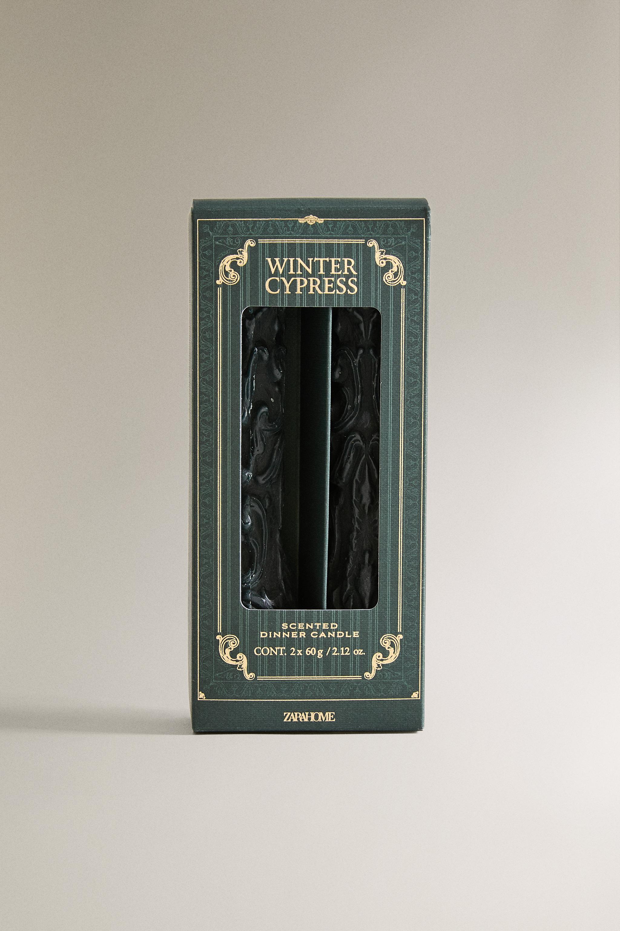 SET OF WINTER CYPRESS SCENTED CANDLES (SET OF 2)