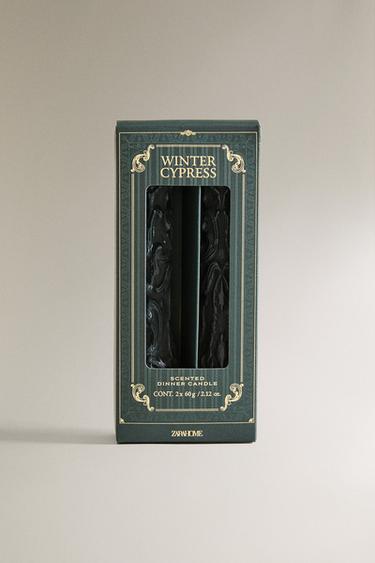PACK OF WINTER CYPRESS SCENTED CANDLES (PACK OF 2) - whisky by Zara - Image 3