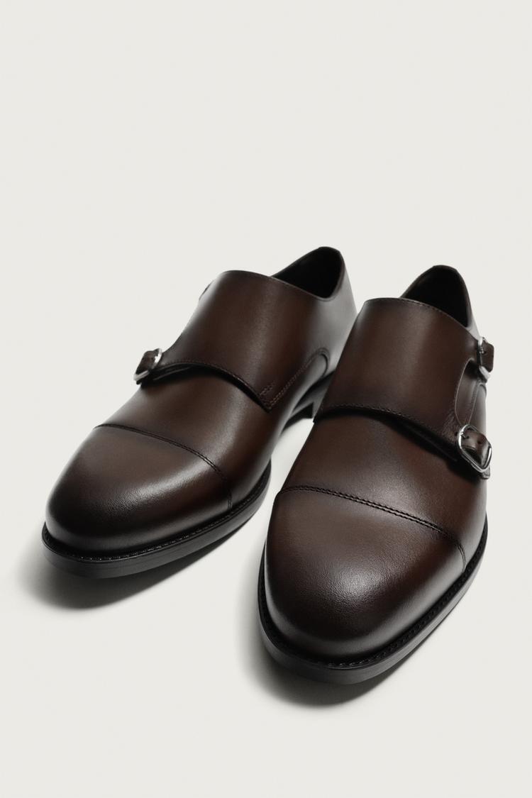 ZAPATOS MONK DE DOBLE HEBILLA EN PIEL 5