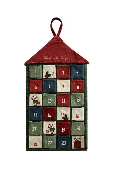 CALENDARIO ADVIENTO TERCIOPELO NAVIDAD - Multicolor de Zara