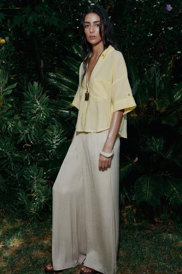 WIDE FLOWING TROUSERS - Cava by Zara