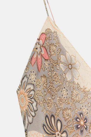 ROBE STYLE LINGERIE IMPRIMÉE ZW COLLECTION - Multicolore de Zara - Image 8