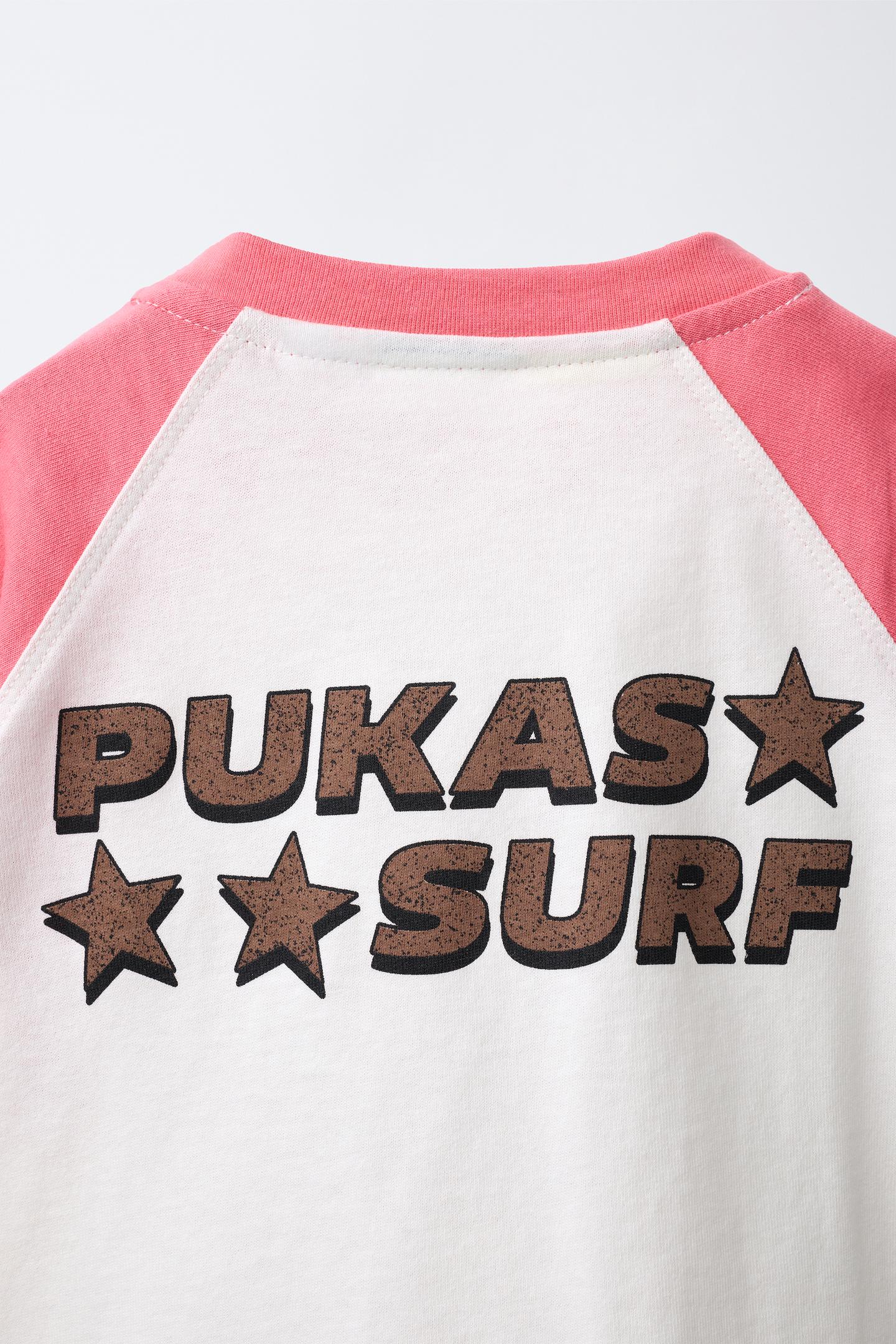 Детская футболка Zara Pukas Surf Raglan Sleeve, цвет: Розовый — фото 4
