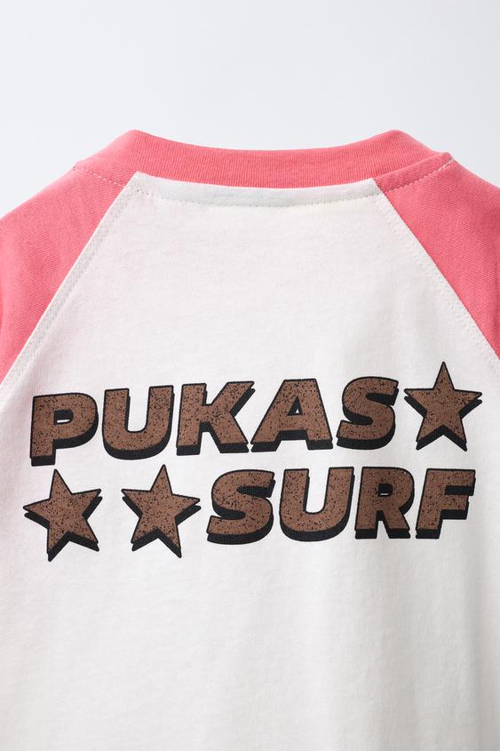 T-SHIRT MANCHES RAGLAN PUKAS SURF - Rose de Zara - Image 3