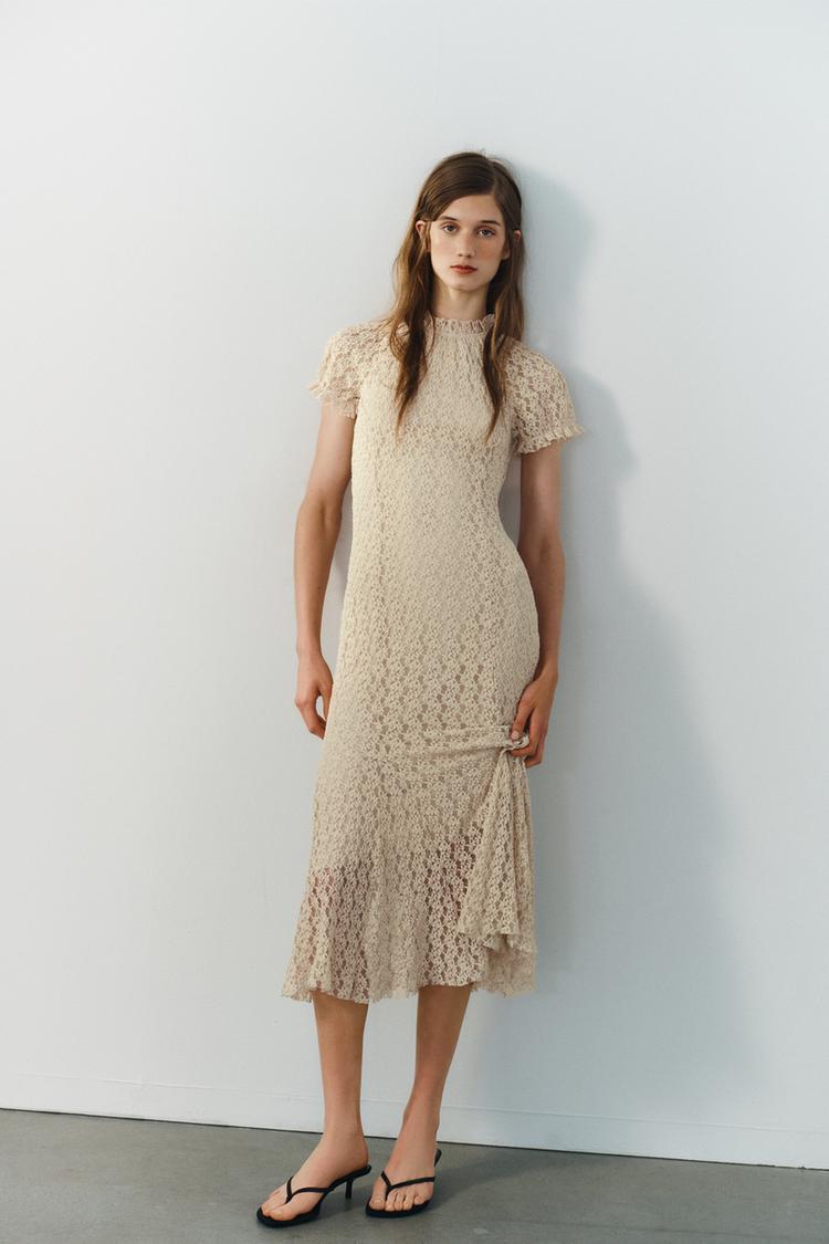 LACE MIDI DRESS