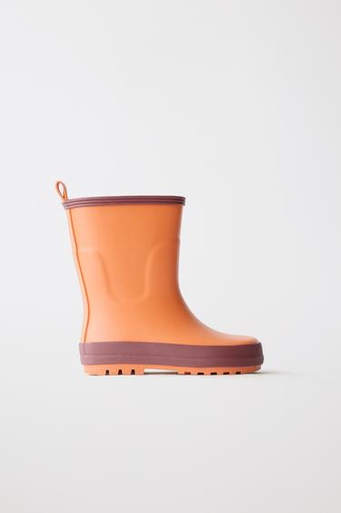 COLOUR BLOCK WELLIES - Orange by Zara