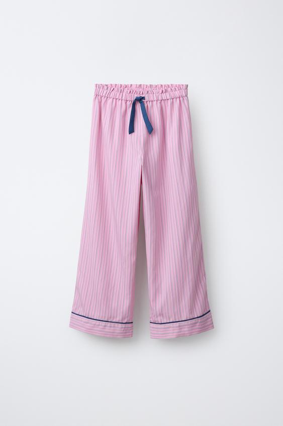 STRIPED TROUSERS - Pink by Zara - Image 0