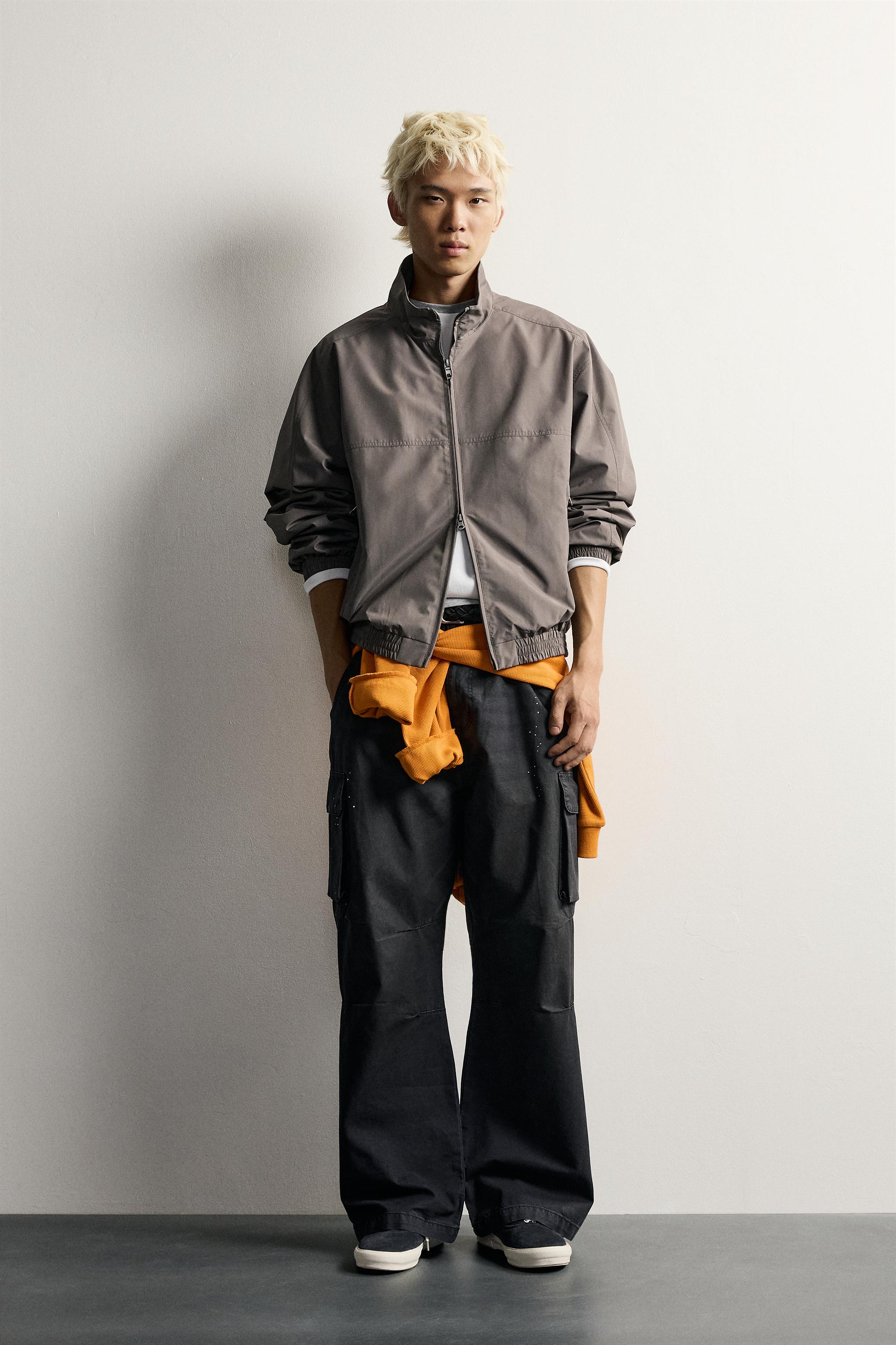 LIGHTWEIGHT WATER-REPELLENT TECHNICAL JACKET - Brown | ZARA United