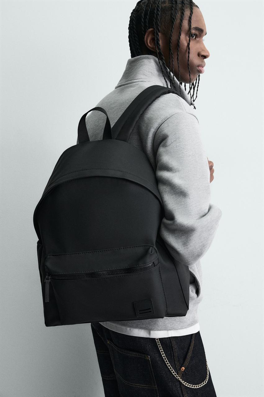 ラバーフィニッシュバックパック - ブラック | ZARA Japan / 日本