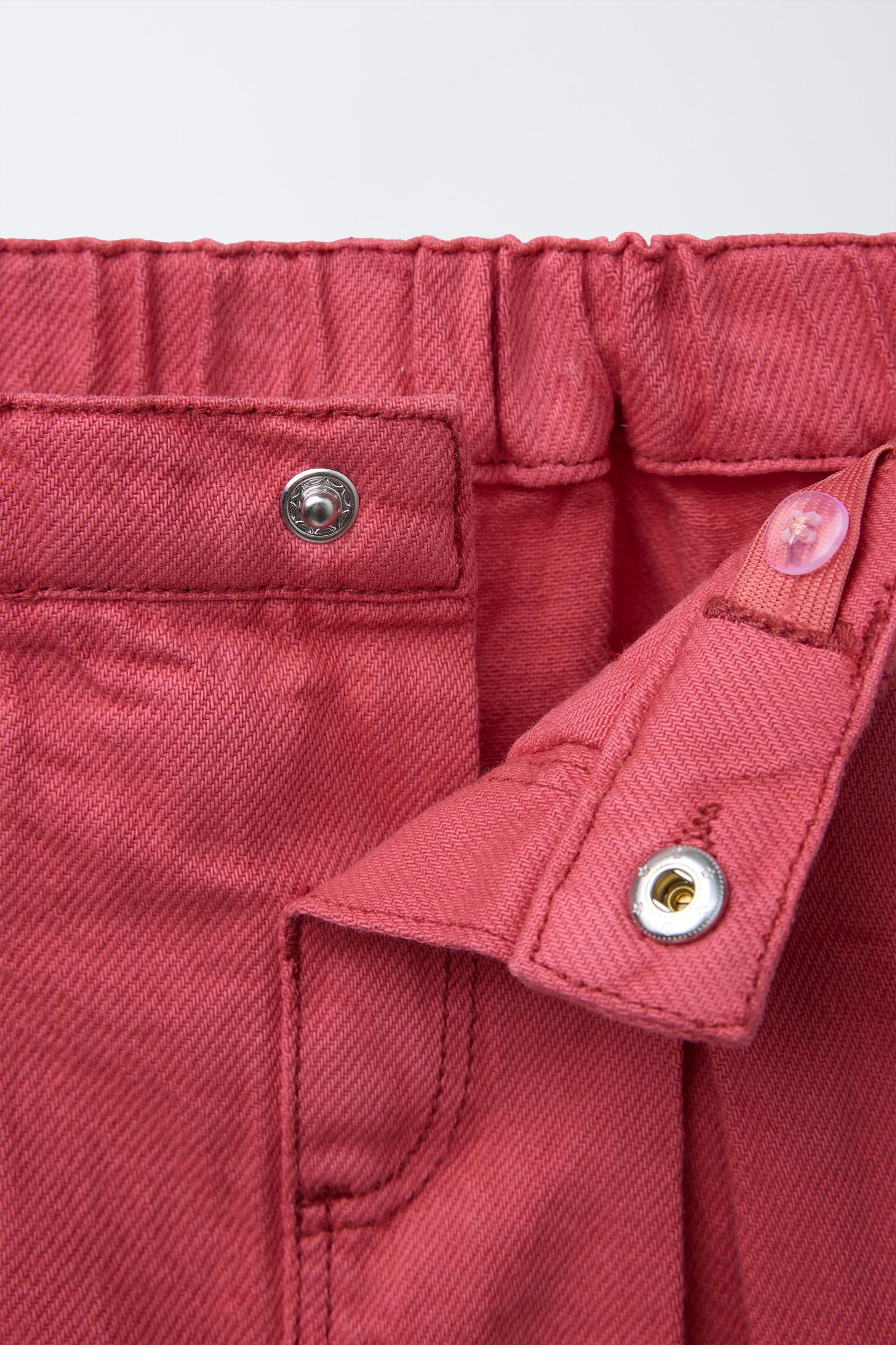 SERGED PLEATED SKORT - Red | ZARA United States