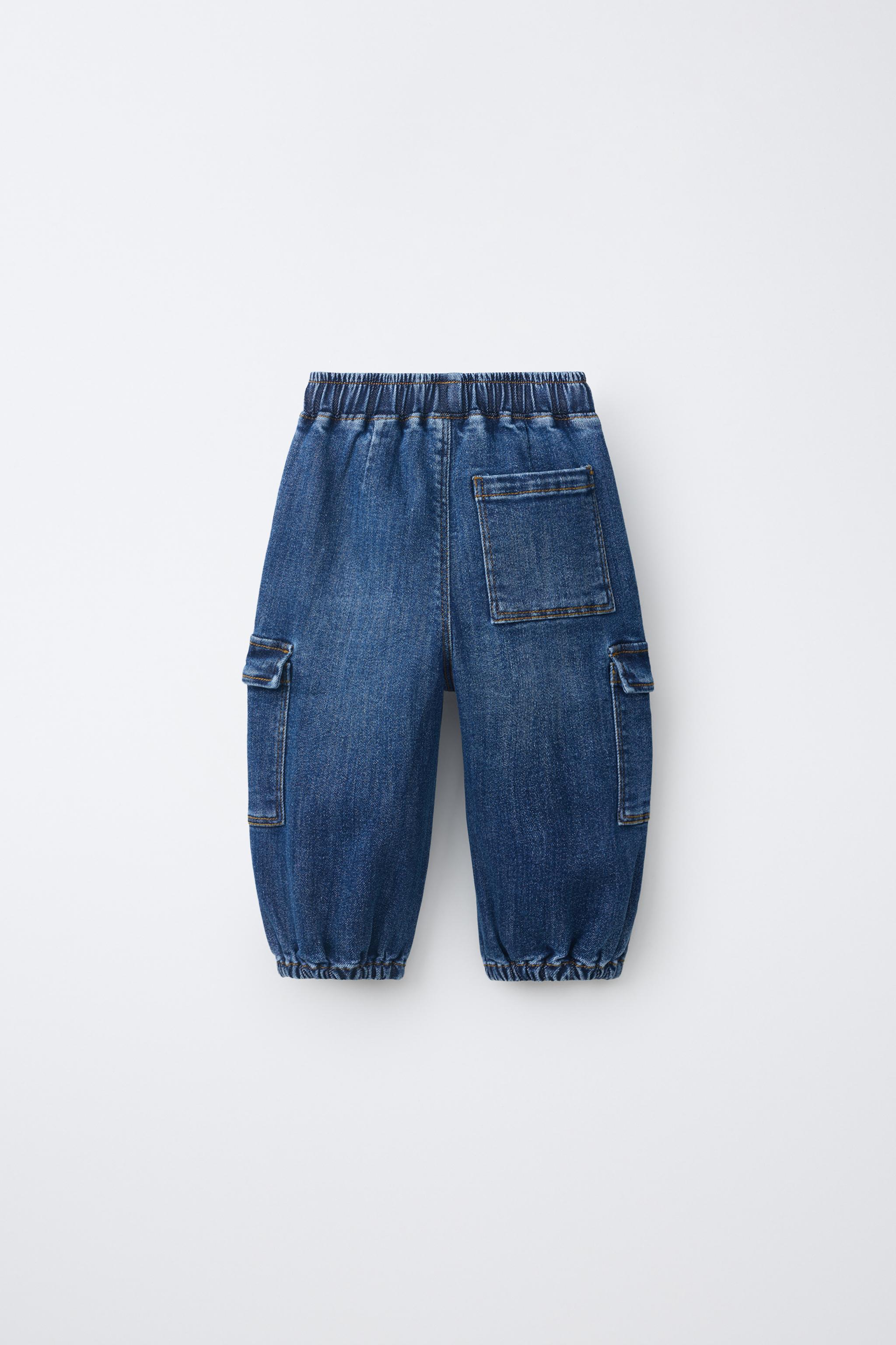 COMFY CARGO JOGGER JEANS - Mid-blue | ZARA United States