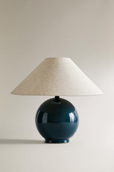 Zara CERAMIC TABLE LAMP - Green - Image 0