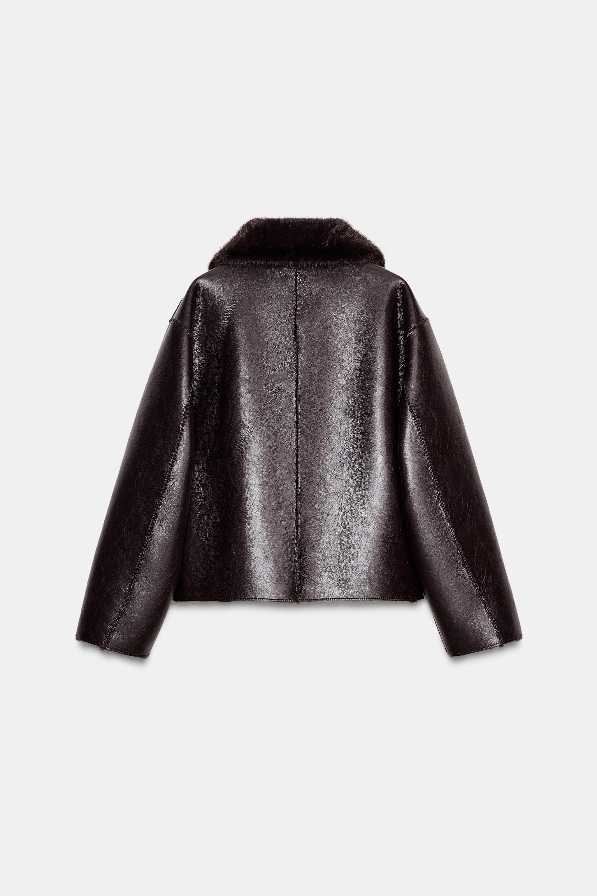 ZARA 新品 完売　リバーシブルフェイクレザー ダブルフェイスジャケット ZARA 新品 完売リバーシブルフェイクレザー ダブルフェイス
