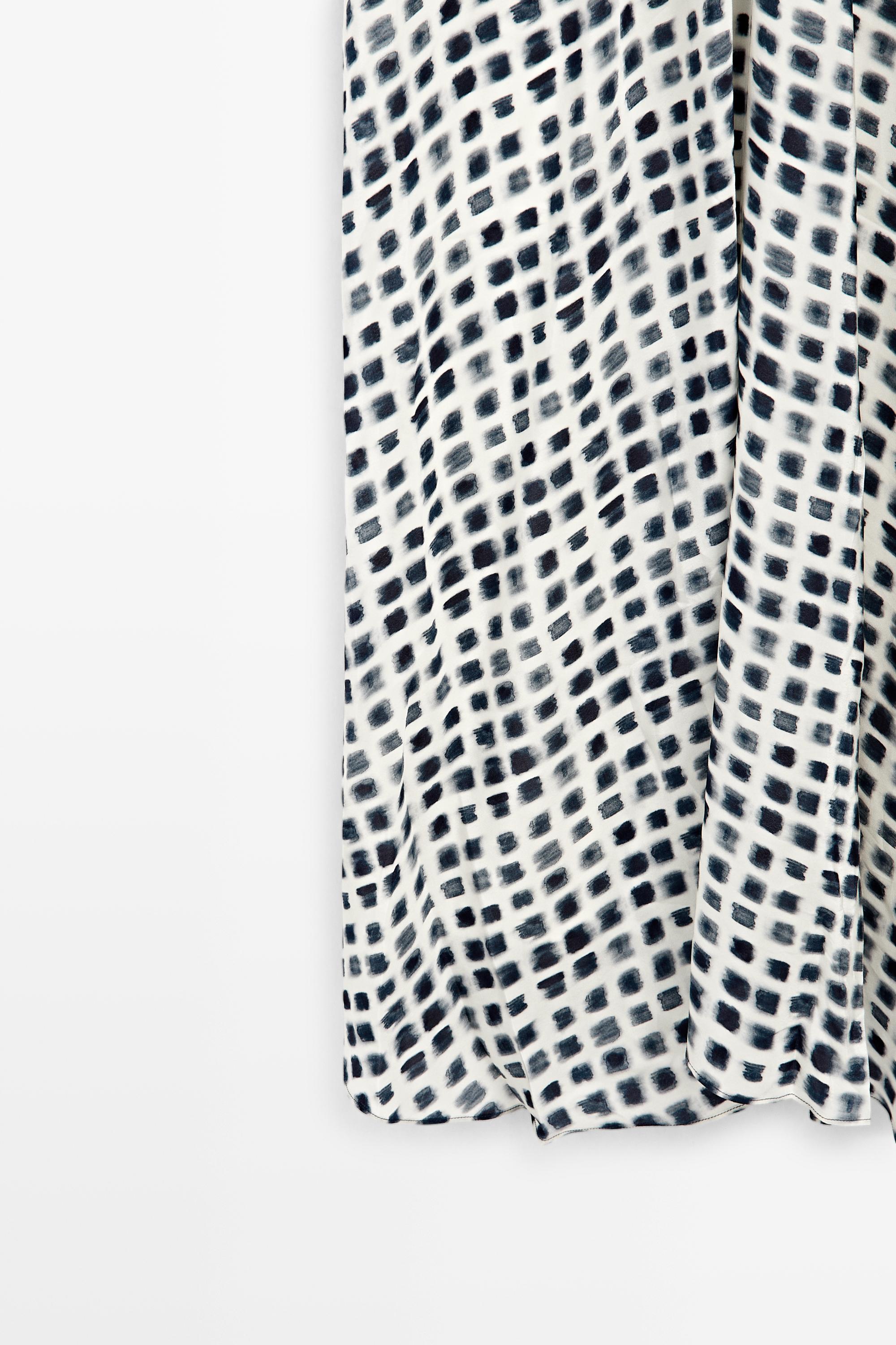 Robe midi évasée imprimée