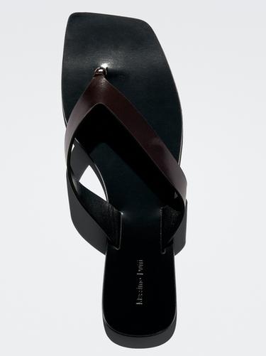 Zara Leather toe divider sandals - Brown - Image 0