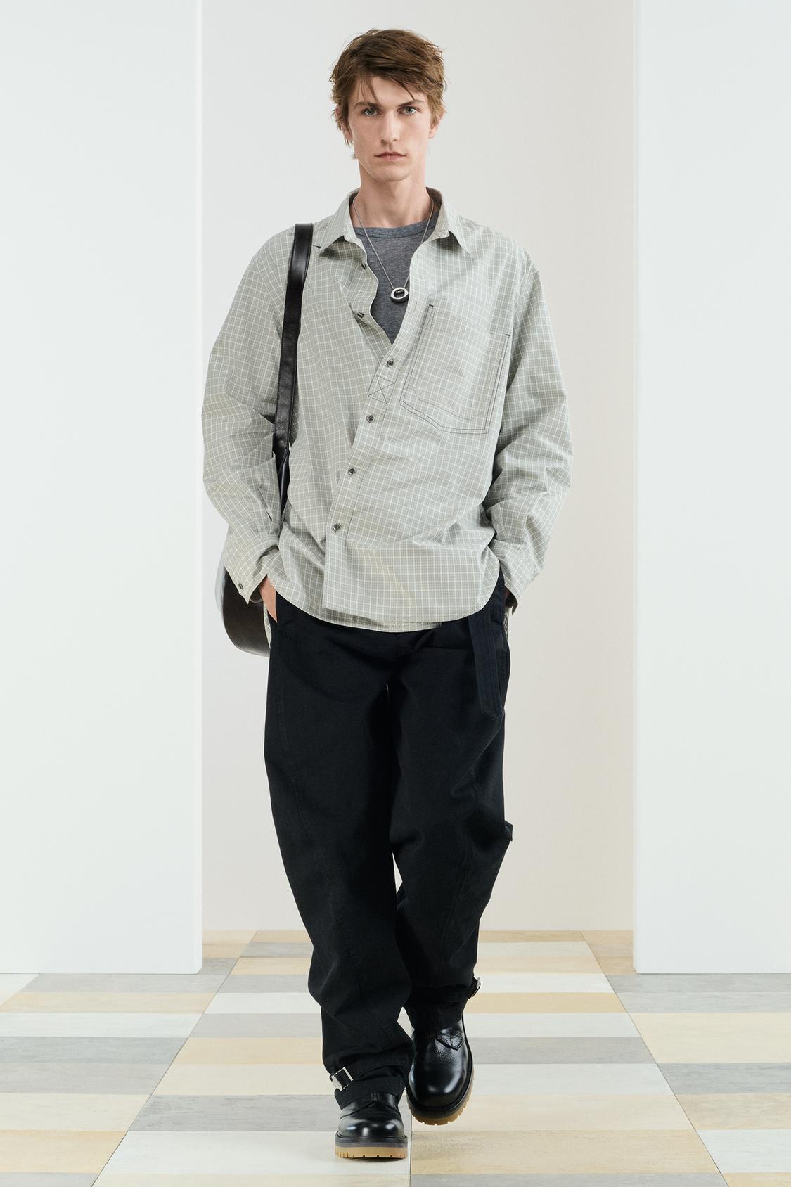 МОДЕЛЬ ZARA CHCKD SHRT