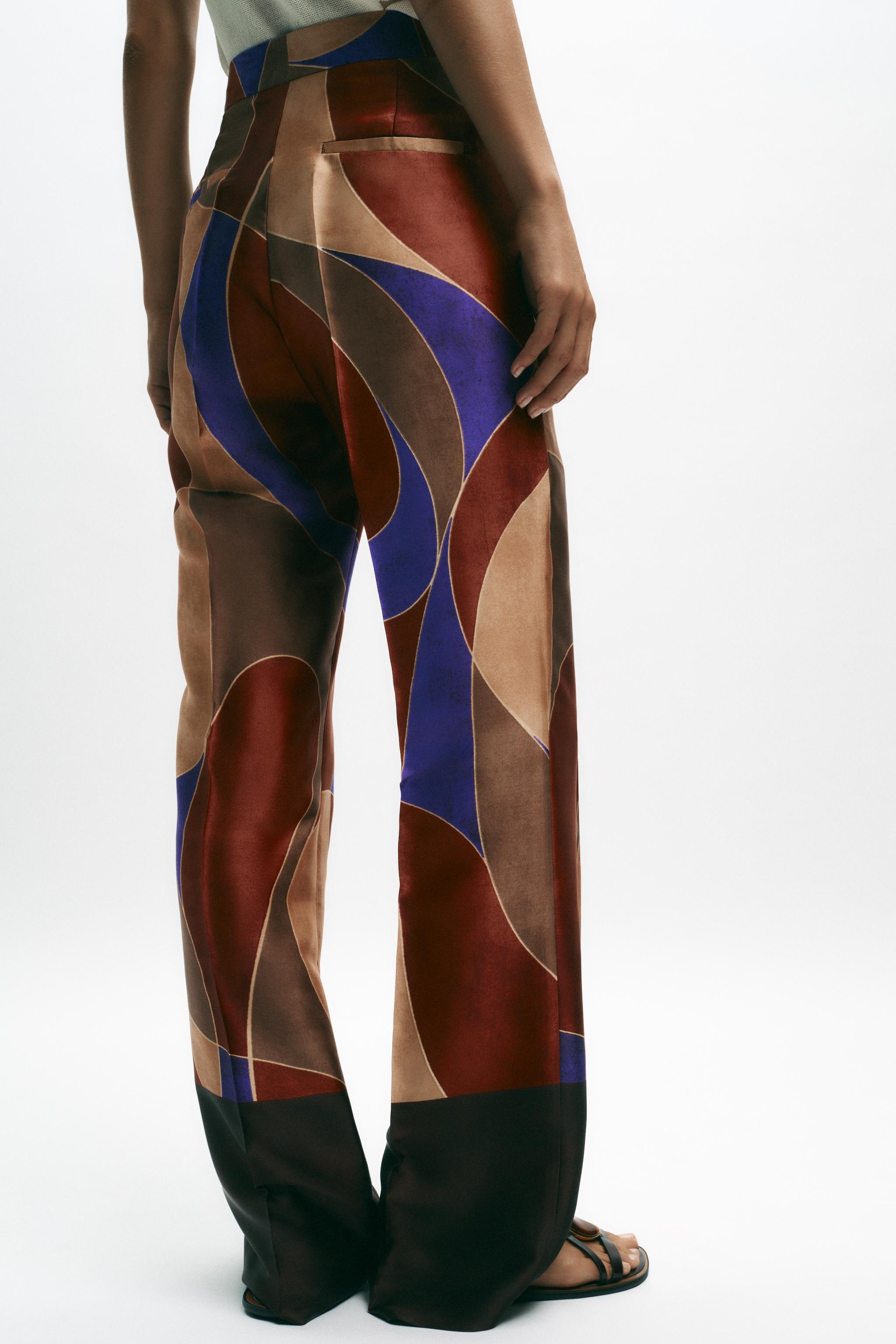 PANTALON SATINÉ IMPRIMÉ