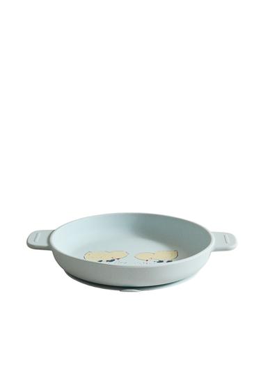 CHILDREN'S CHICK SILICONE PLATE - Blue by Zara